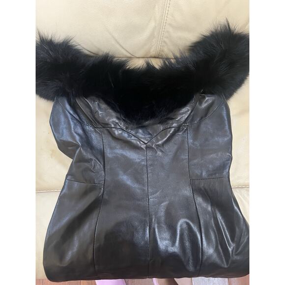 Michael Hoban For North Beach Leather Dress Size 10 - Picture 11 of 16